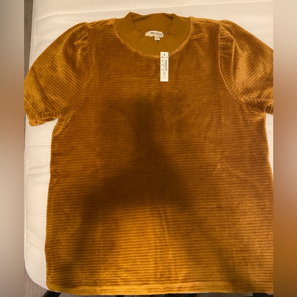 NBW Madewell velvet top size XS